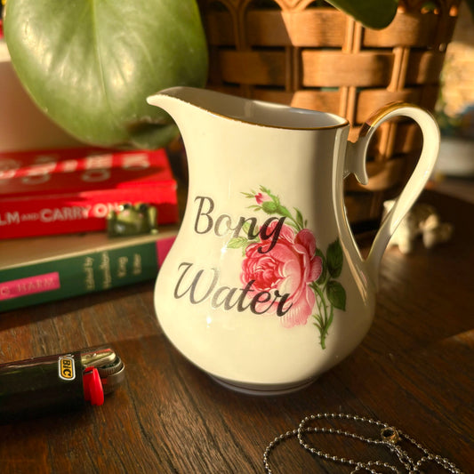 "Bong Water" Vintage Ceramic Milk Jug