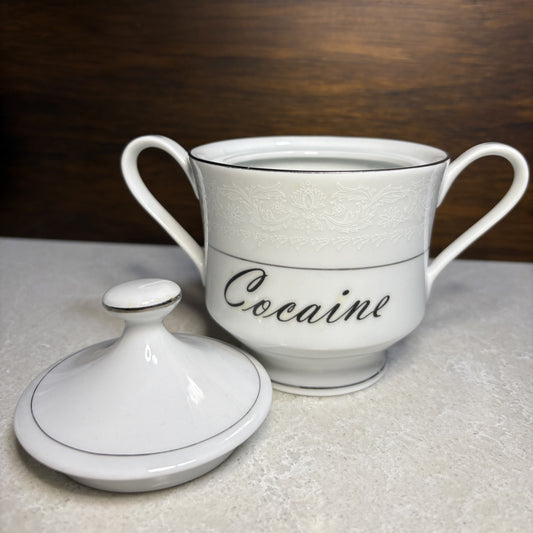 "Cocaine" Vintage Ceramic Container