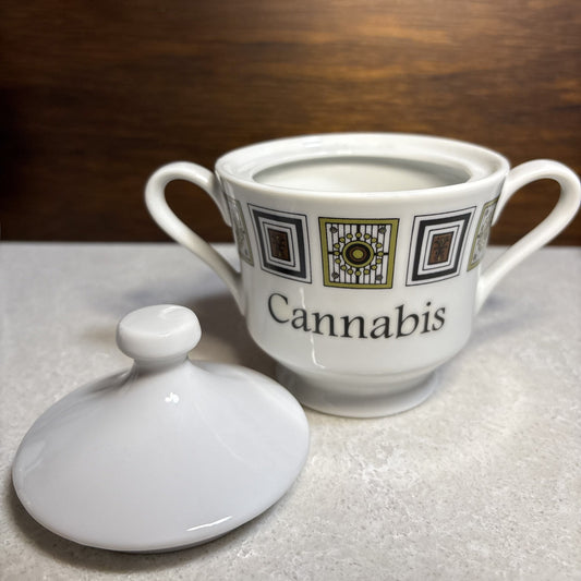 "Cannabis" Retro Ceramic Container