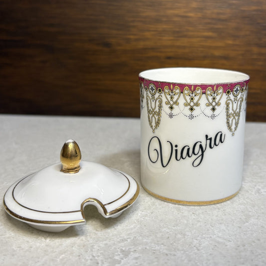 "Viagra" Vintage Ceramic Container