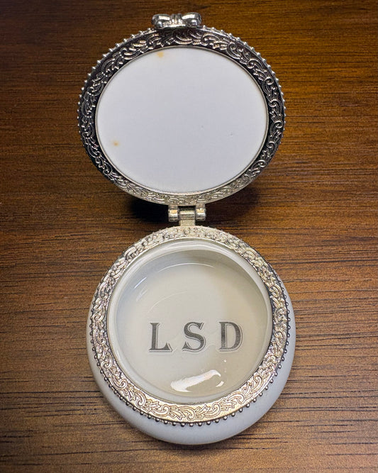 "LSD" Retro Ceramic Pillbox