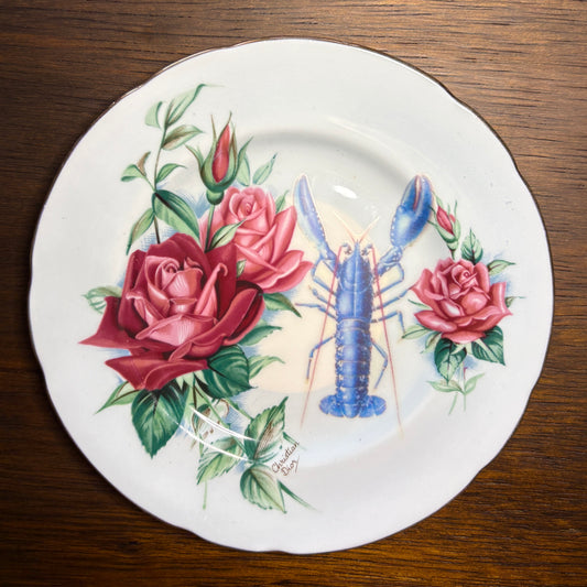 Blue Lobster Vintage Christian Dior Plate Wall Décor