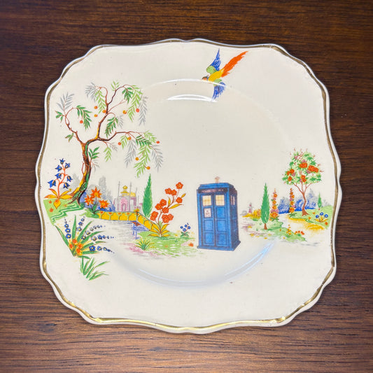 Dr Who Tardis Vintage China Wall Décor