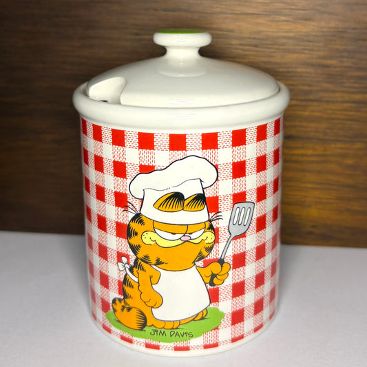 "Edibles" Garfield Retro Ceramic Container