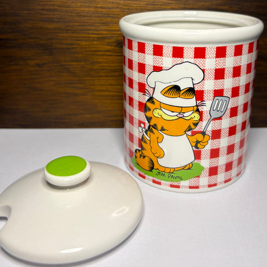 "Edibles" Garfield Retro Ceramic Container