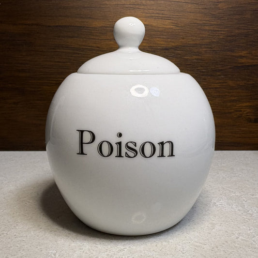 "Poison" Vintage Ceramic Container