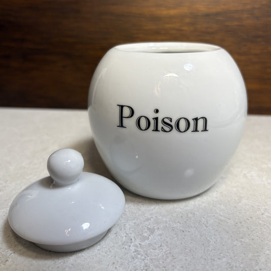 "Poison" Vintage Ceramic Container