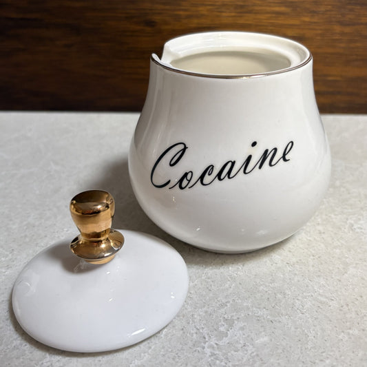 "Cocaine" Vintage Ceramic Container