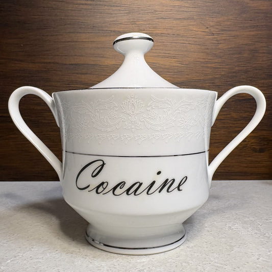 "Cocaine" Vintage Ceramic Container