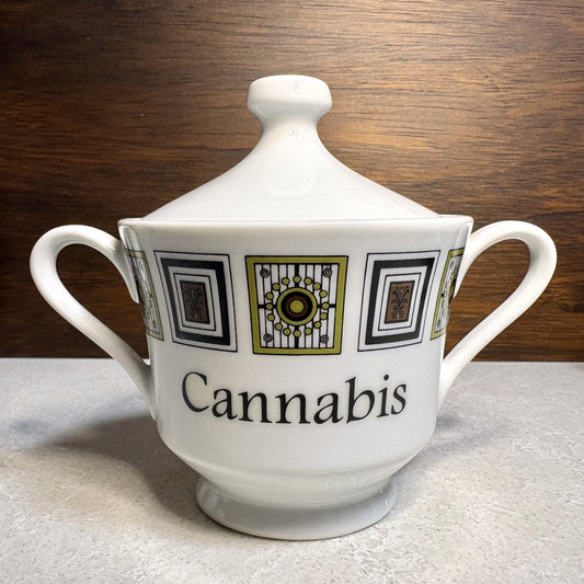"Cannabis" Retro Ceramic Container