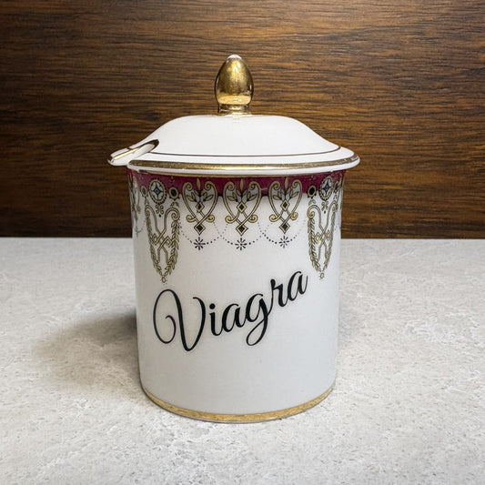 "Viagra" Vintage Ceramic Container